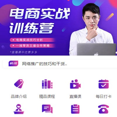 桦甸电商培训小程序开发